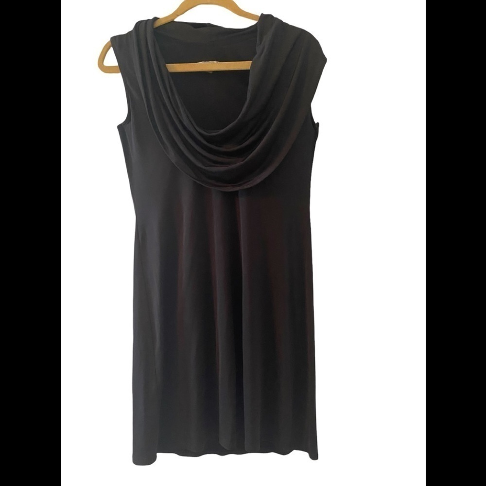 Kokoon cowl neck sleeveless knit black dress most comfortable dress ever!!
